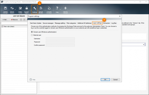 Two types of logon authentication.