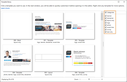 The template library.