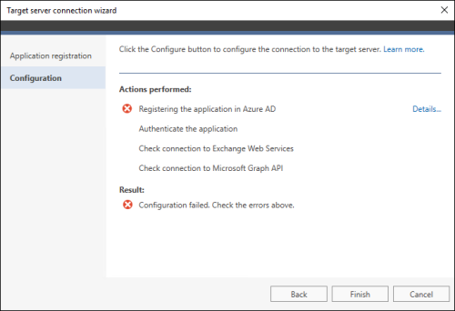 Failure to register CodeTwo Office 365 Migration in Azure AD.