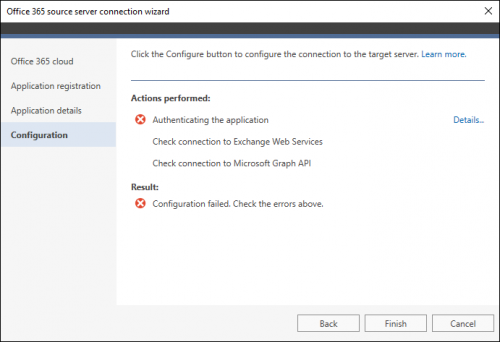 Exchange Migration troubleshooting application authentication