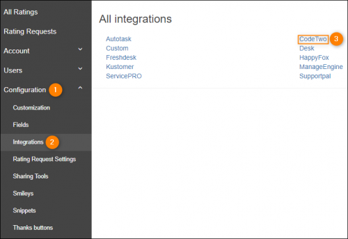 The CodeTwo integration option.