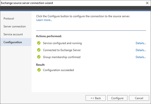 Office 365 Migration Exchange source wizard 4 MAPI