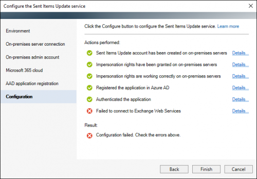 ER Pro - SIU - error - connect to EWS