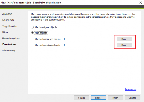 Backup SharePoint restore Permissions