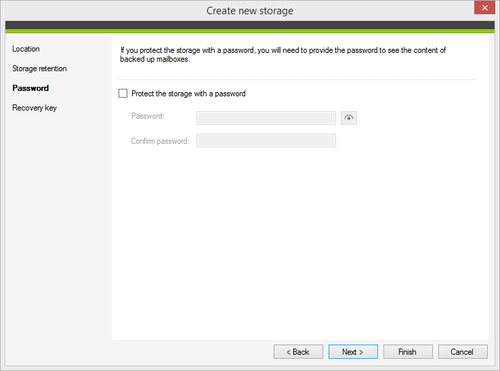 Storage - password