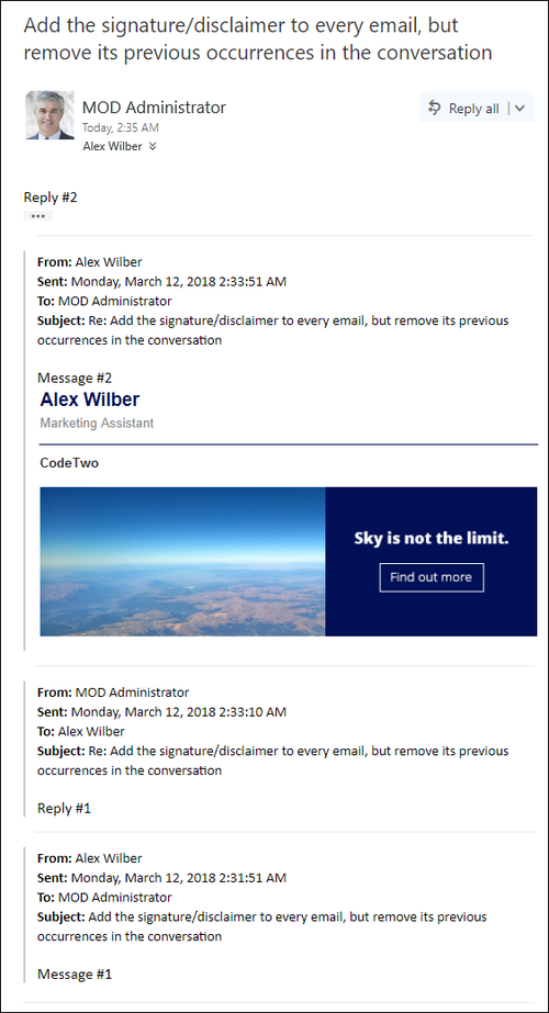 Editor - ER add sign every mail but remove