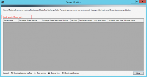 Server Monitor - Loading data. Please wait