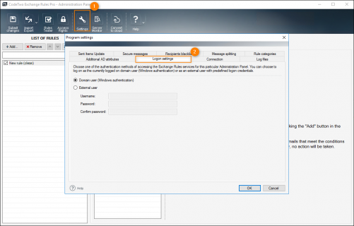 Two types of logon authentication.