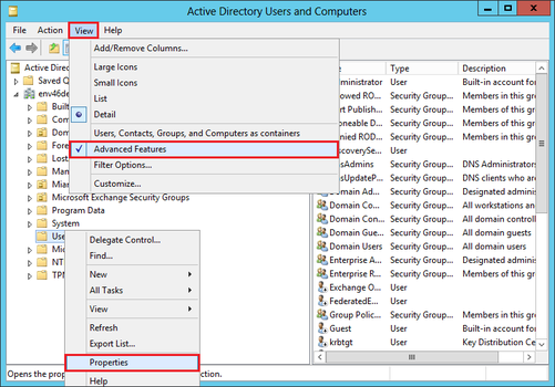 Active Directory object properties
