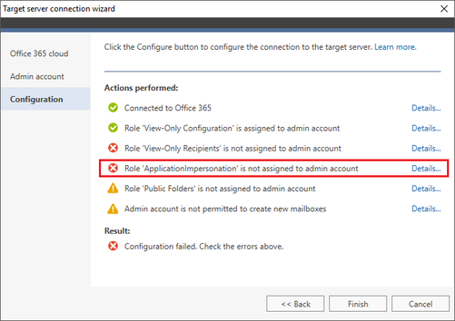 O365 Migration troubleshooting AppImpers fail