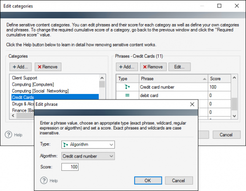 Using the credit card number algorithm.