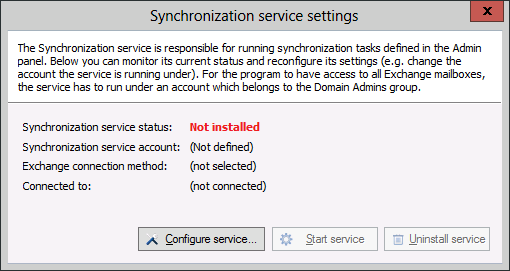 ES - Sync service uninstalled.