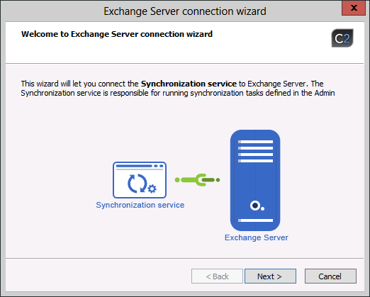 ES - Sync service connection wizard.