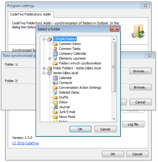 CodeTwo FolderSync Addin