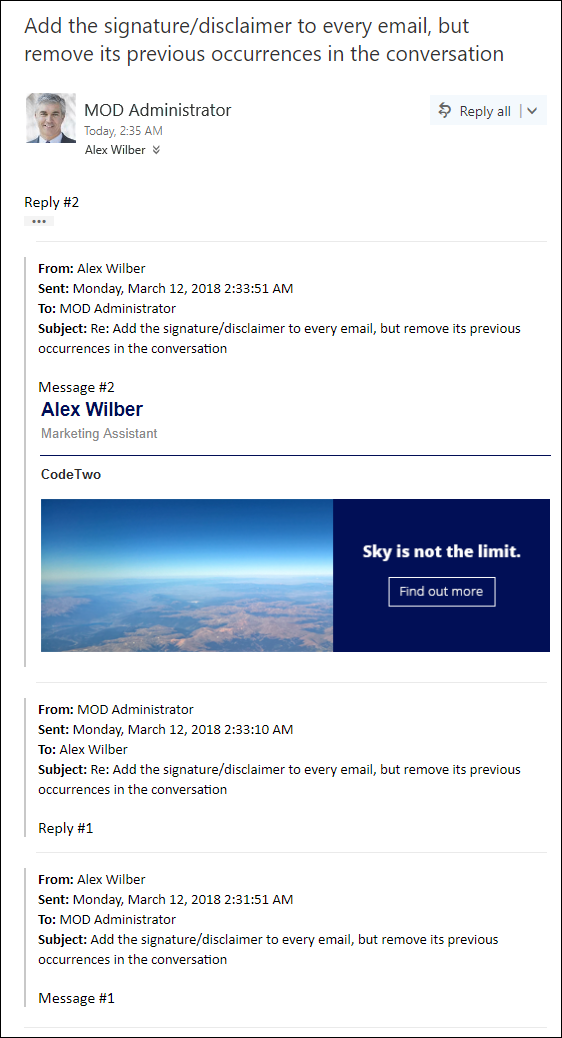 Editor - ER add sign every mail but remove
