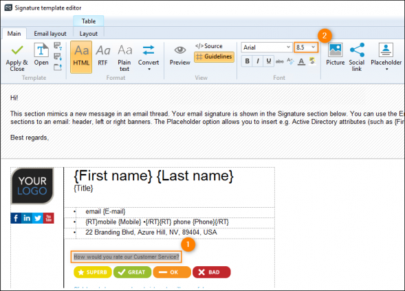 Manually changing font size with the option available on the ribbon.