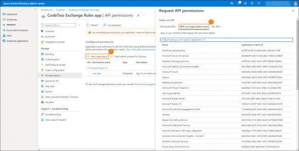 Listing all APIs available for your organization.