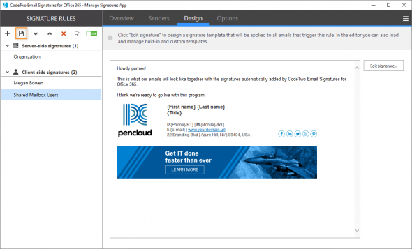 How to add signatures to Office 365 shared or resource mailboxes
