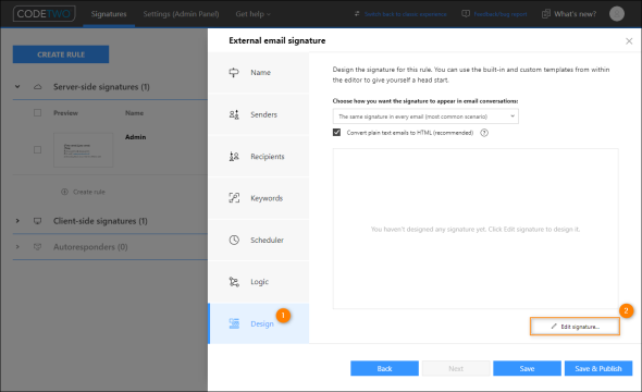 868-4-2 ESIG 365- Opening the template editor