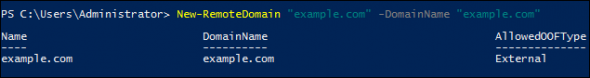 884-2 Creating a new remote domain in PowerShell