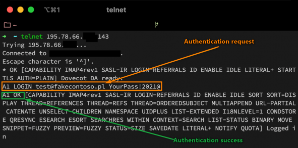 Authentication success.