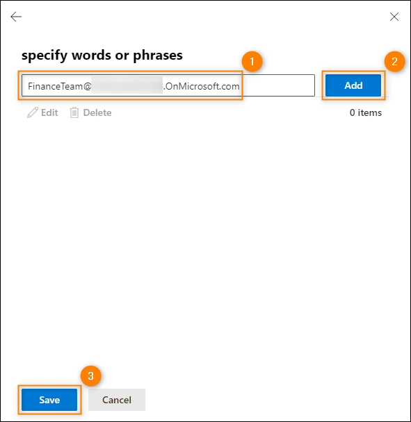 Adding the email address of the distribution group to the exception.