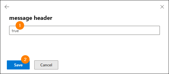 Entering the CodeTwo header’s value.