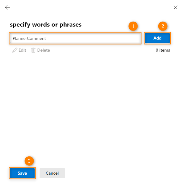 Adding the Planner header's value.