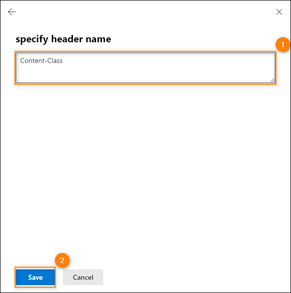 Adding the header name to the exception.