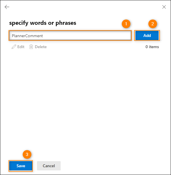 Providing the Planner message header's value.