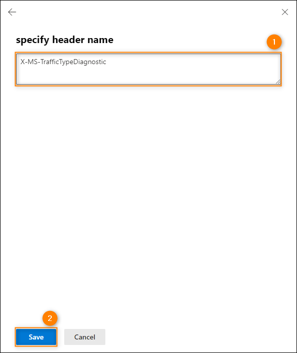 Entering the Planner message header's name.