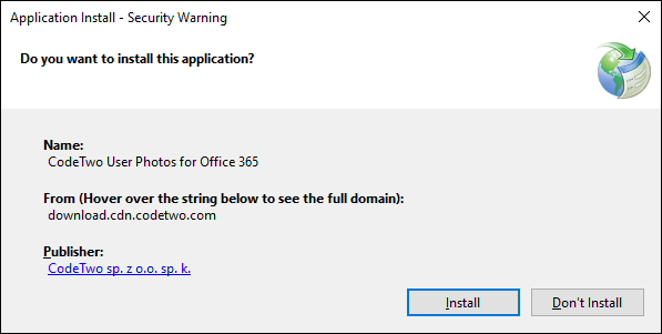 Installation wizard.