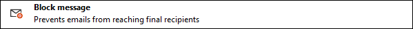 Block message