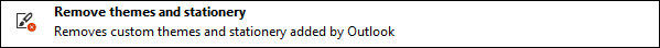 Remove themes and stationery