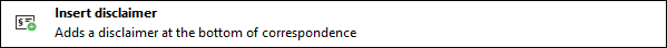 Insert disclaimer
