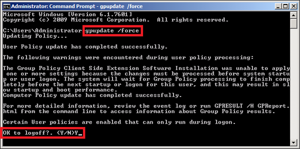 Email Signatures-updating GPO via Command Prompt.
