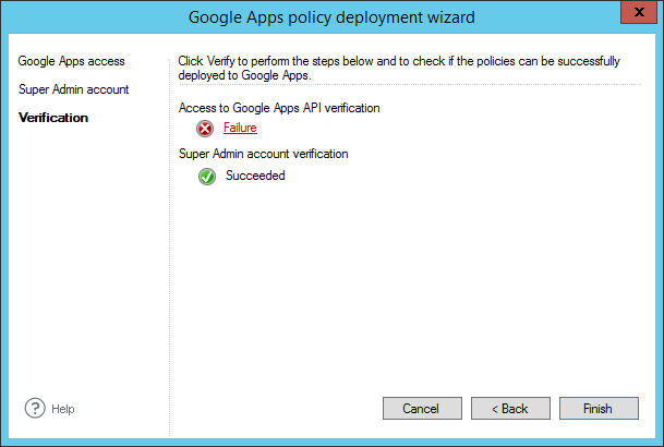 Email Signatures - Google deployment wizard fail 1
