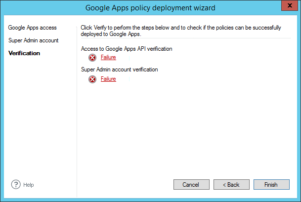 Email Signatures - Google deployment wizard fail 2