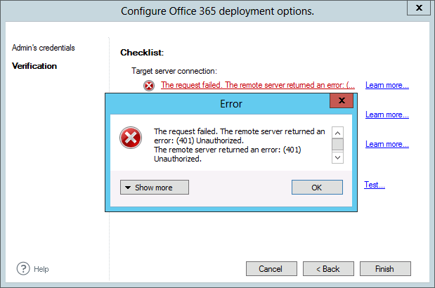 Email Signatures - Error 401 (O365).