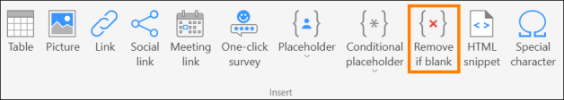 The Remove if blank option.