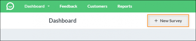 Creating a new survey in Simplesat.
