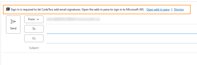 CodeTwo Outlook Add-in – sign-in requirement explained