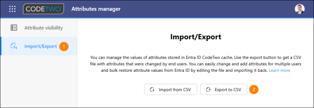 Exporting the CSV file listing all the changes made by your end users.