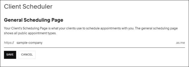 Custom meeting link format.