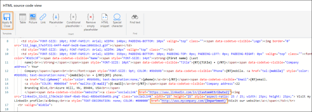 More examples of links with a placeholder.