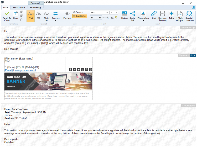 Editor - overview
