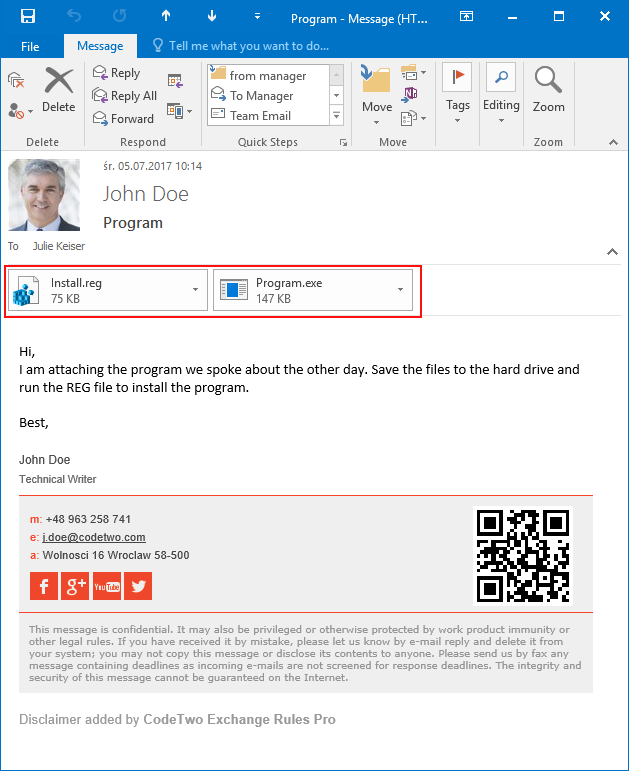 Outlook Unblocked Attachments