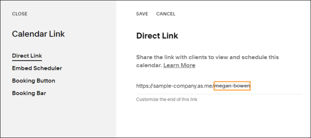 Individual direct link format.