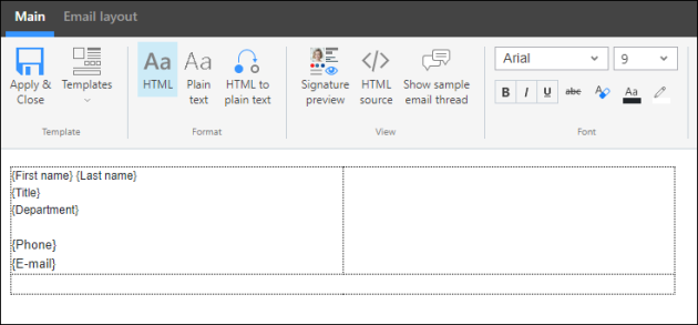 The initial design consisting of AAD attributes only.