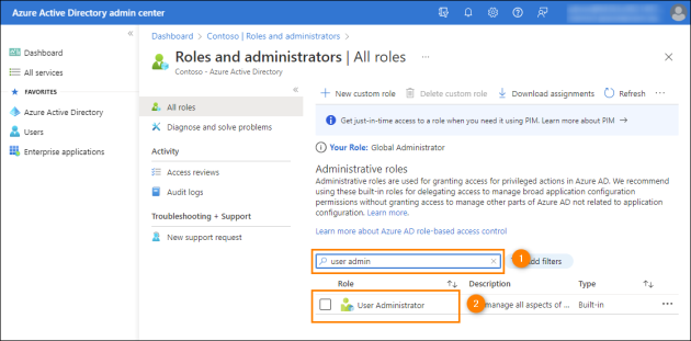 1017-4 Listing admin roles in AAD